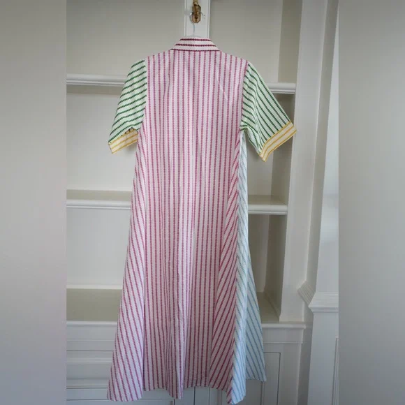 Heart Multicolor Button-Up Dress - Picture 3 of 4